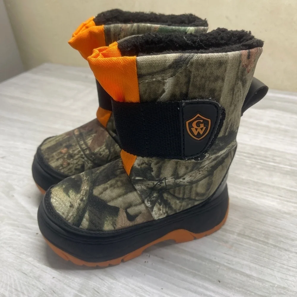 Game Winner Camo Toddler Hunting Rain Winter Boots size 7